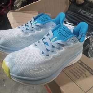 Kari Traa Light Blue and Yellow Athletic Shoes